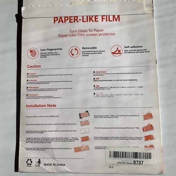 2nd Generation Paper-Like Film for ipad 10.2 inch (2019) . Pack of 2. - Picture 7 of 7
